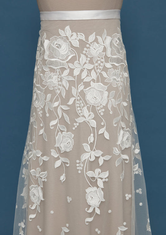 S0487 EMBROIDERY TULLE