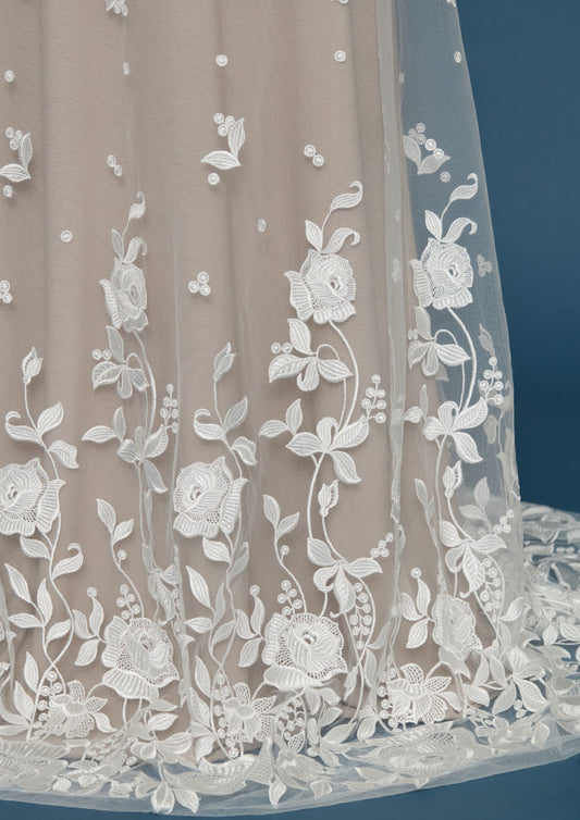 S0487 EMBROIDERY TULLE