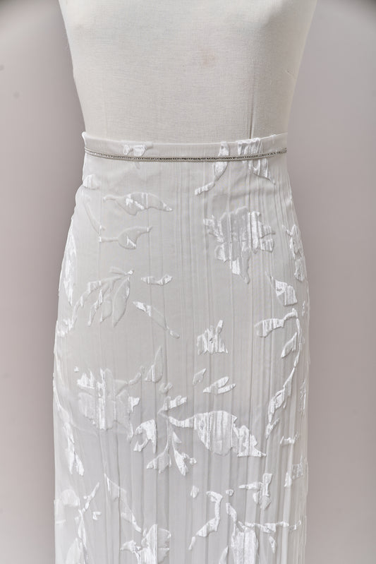 S0715 SILK CHIFFON DEVORÉ VELVET