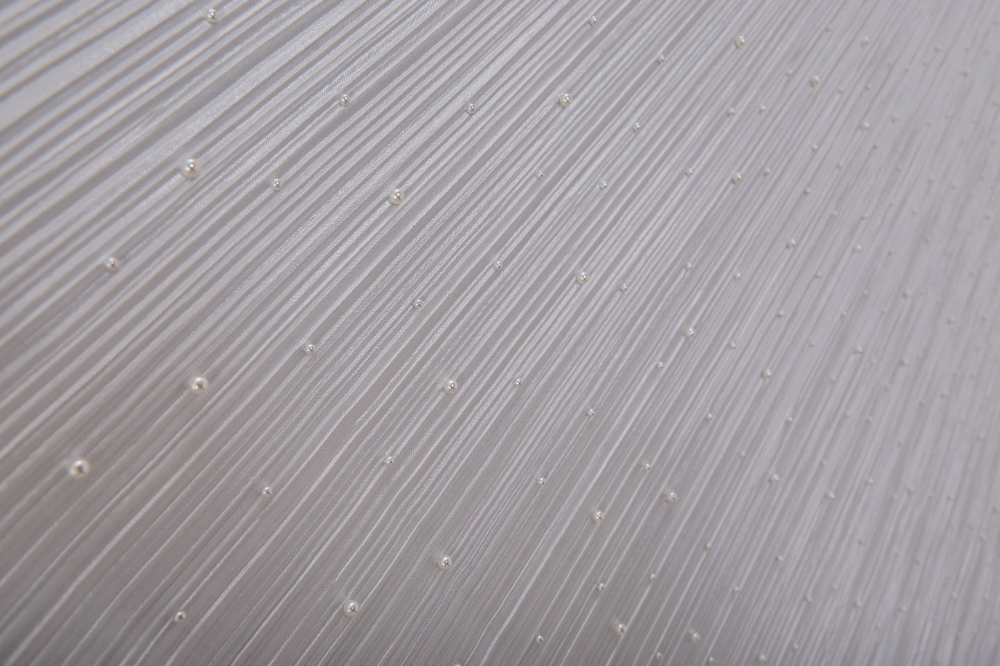 S0670 PLEATED SATIN WITH PEARLS