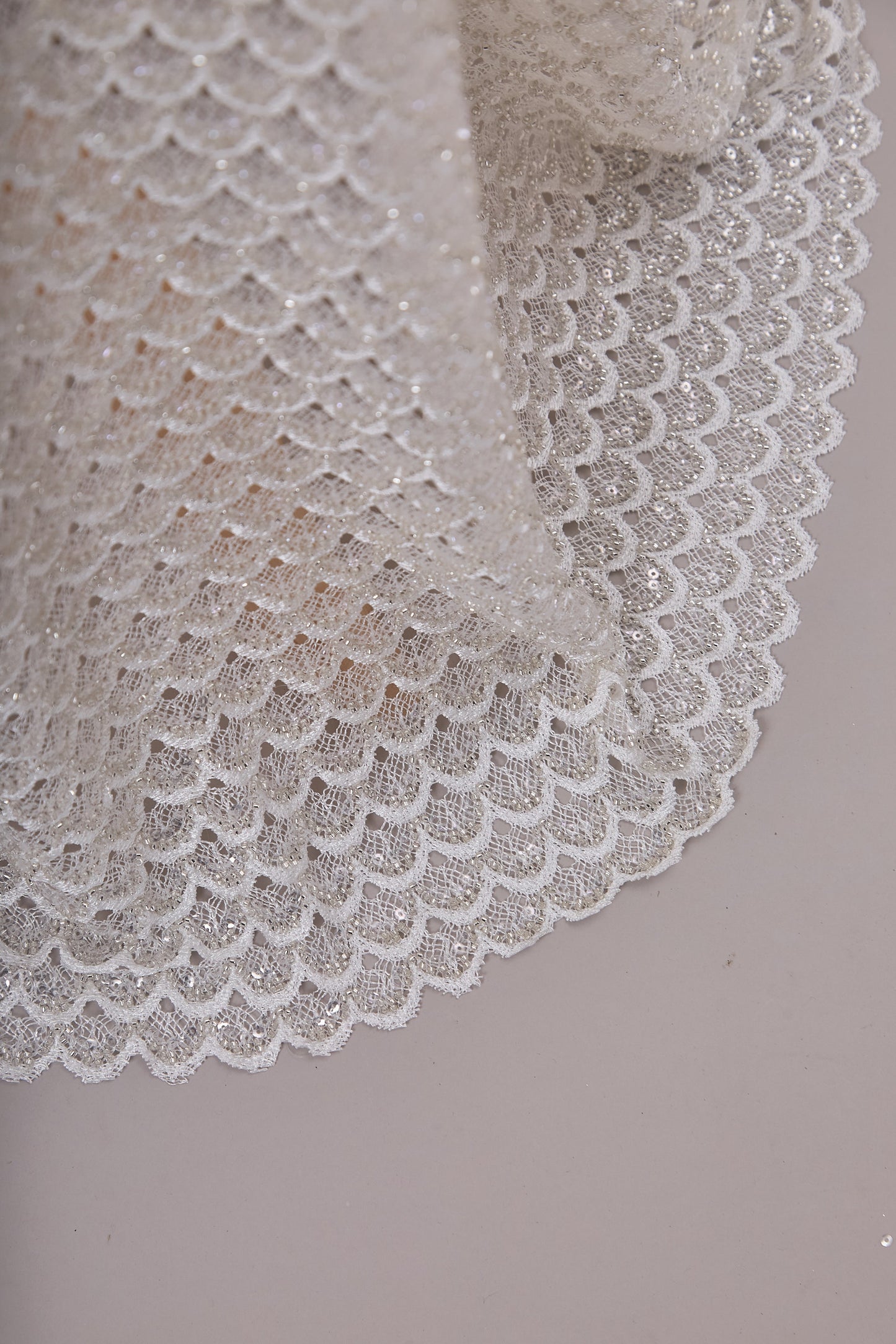 S0661 EMBROIDERY NET WITH BEADS