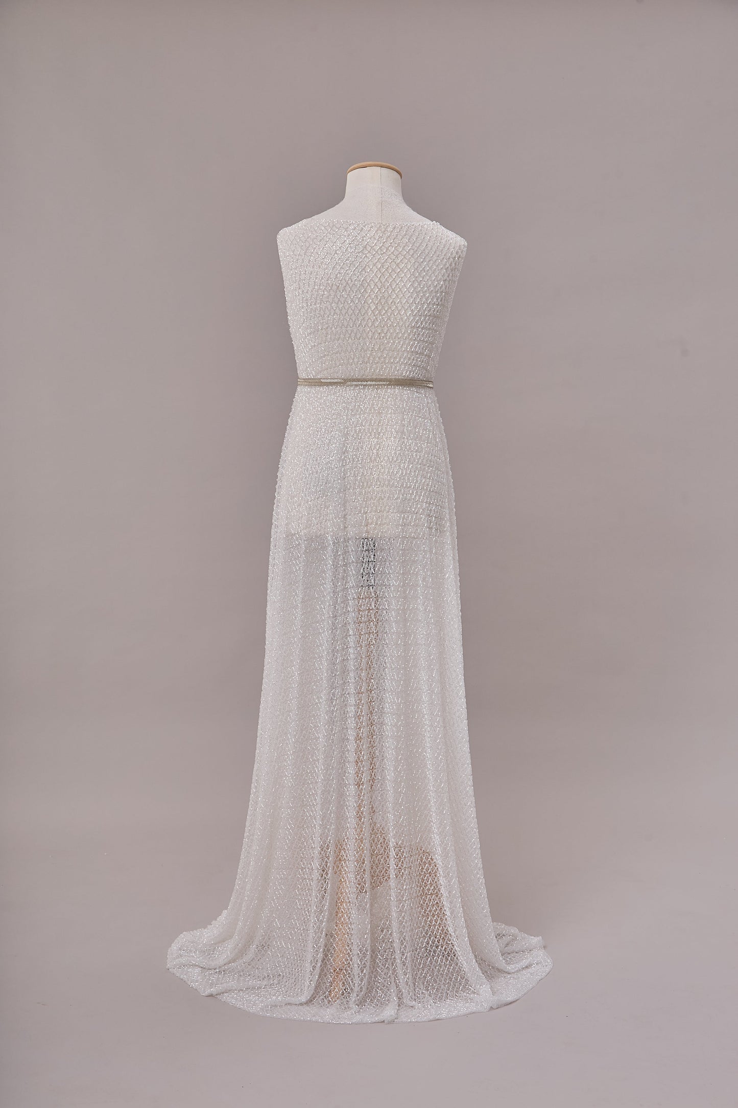 S0663 EMBROIDERY LACE WITH BEADS AND SEQUINS