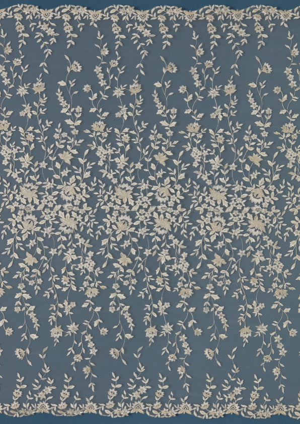 S0486 EMBROIDERY TULLE WITH LUREX YARN