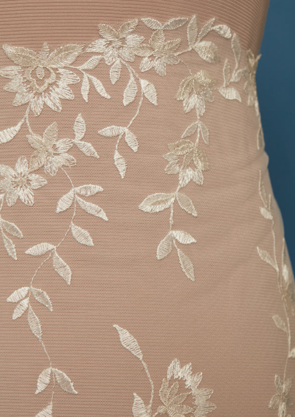 S0486 EMBROIDERY TULLE WITH LUREX YARN