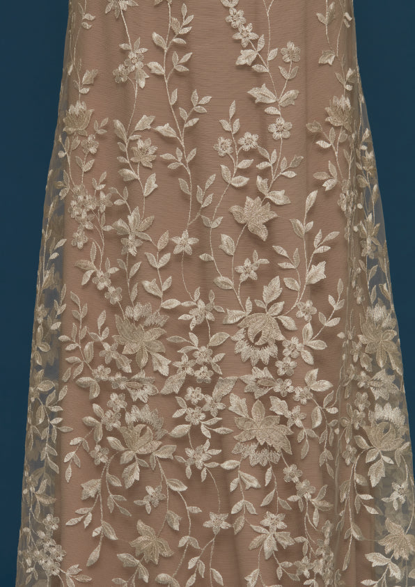 S0486 EMBROIDERY TULLE WITH LUREX YARN