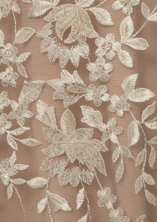 S0486 EMBROIDERY TULLE WITH LUREX YARN