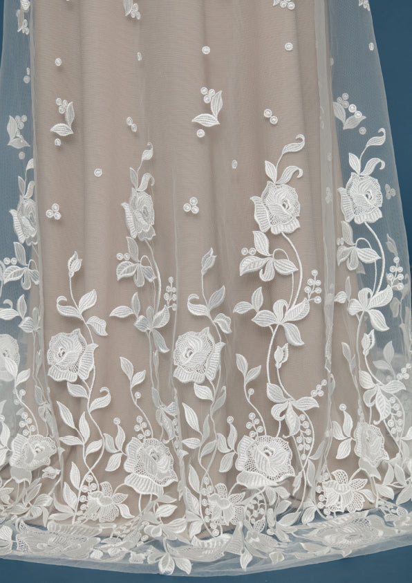 S0487 EMBROIDERY TULLE