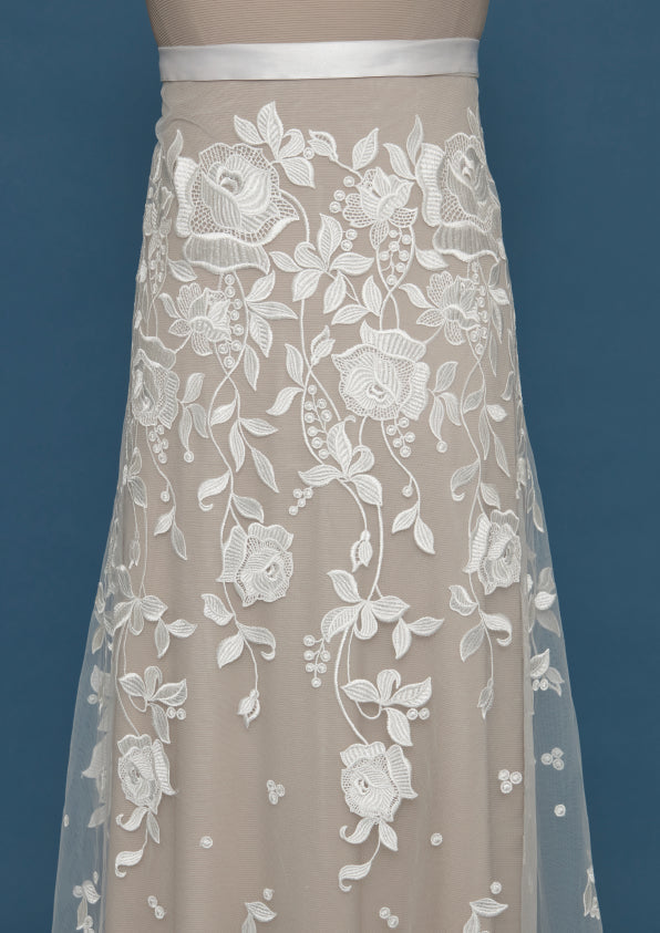 S0487 EMBROIDERY TULLE