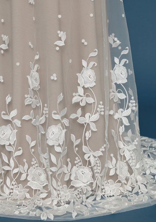 S0487 EMBROIDERY TULLE