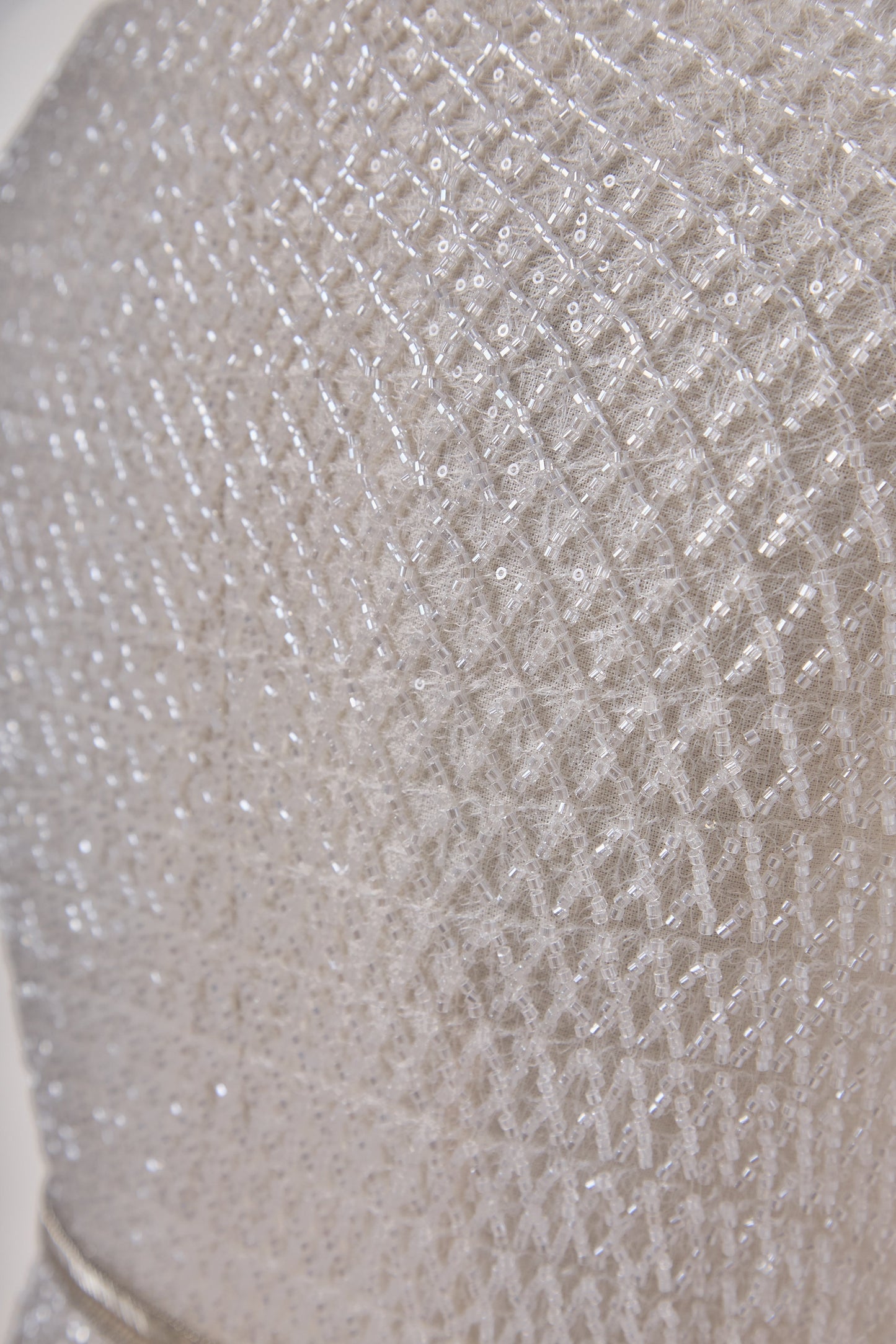 S0663 EMBROIDERY LACE WITH BEADS AND SEQUINS
