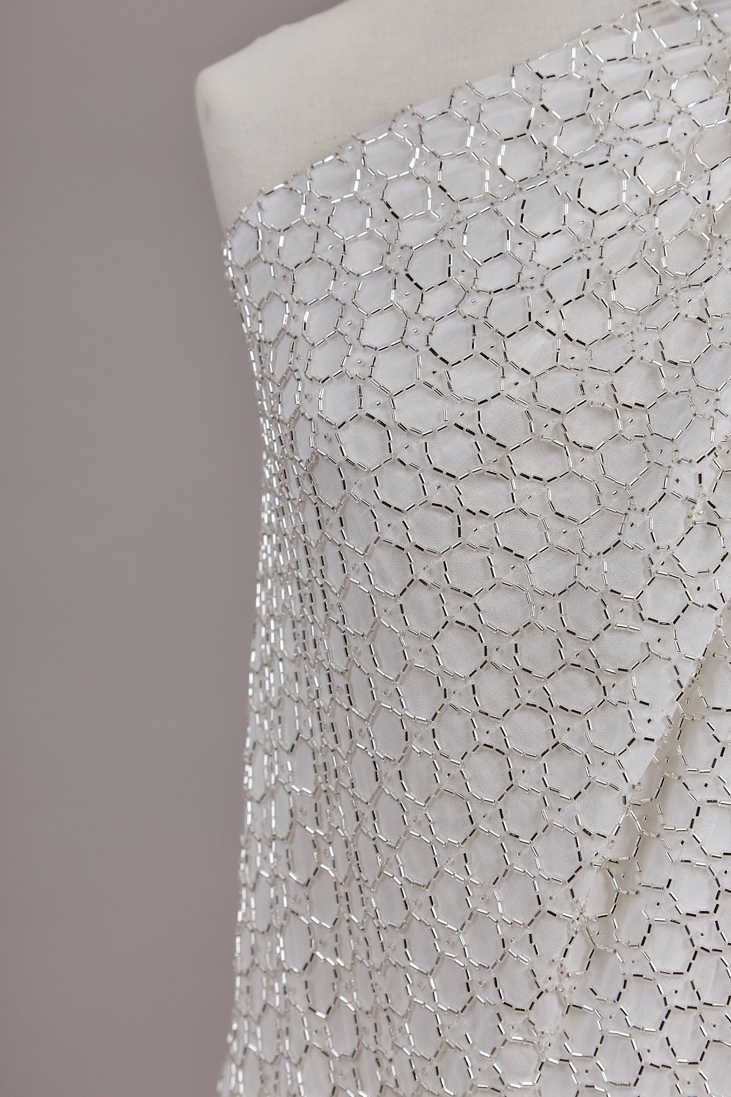 S0600 SILVER EMBROIDERY CHIFFON