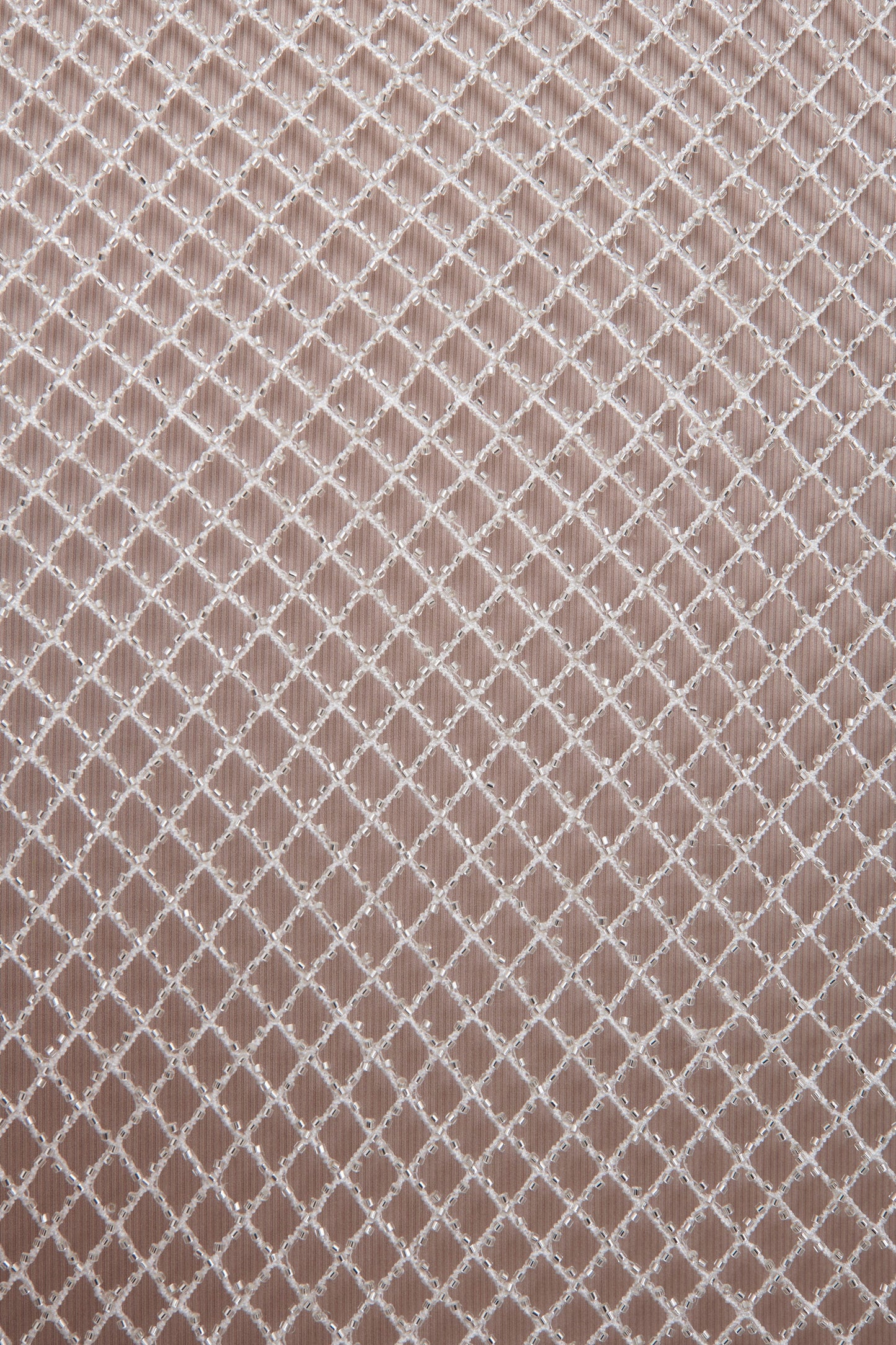 S0564 EMBROIDERY NET WITH SILVER BEADS