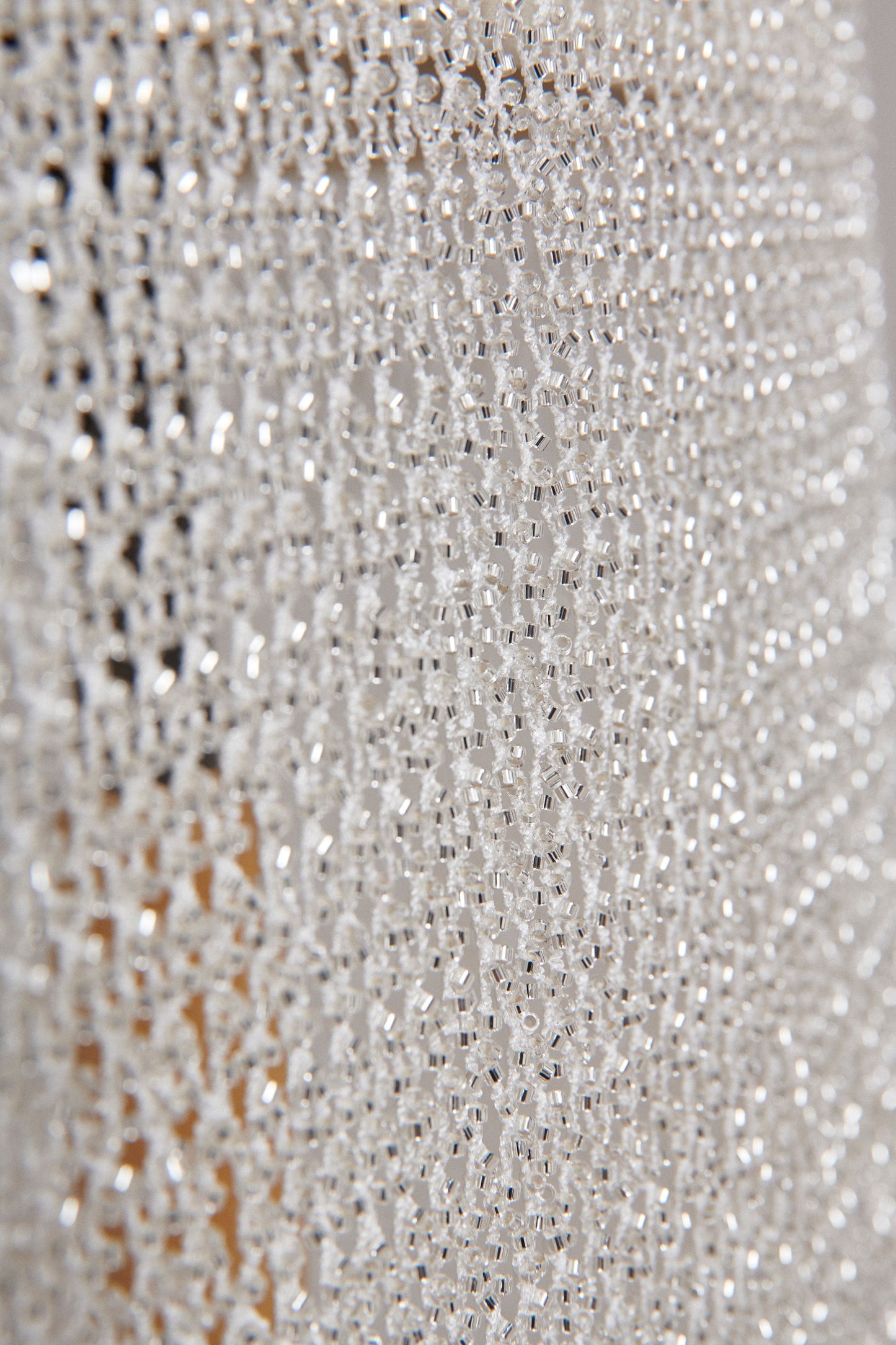S0564 EMBROIDERY NET WITH SILVER BEADS