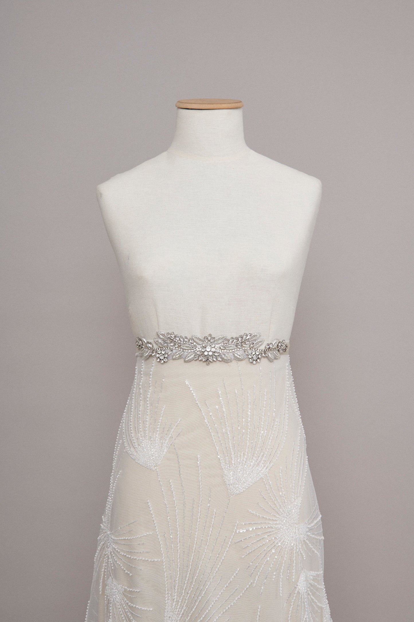 S0570 EMBROIDERY TULLE WITH SEQUINS AND BEADS