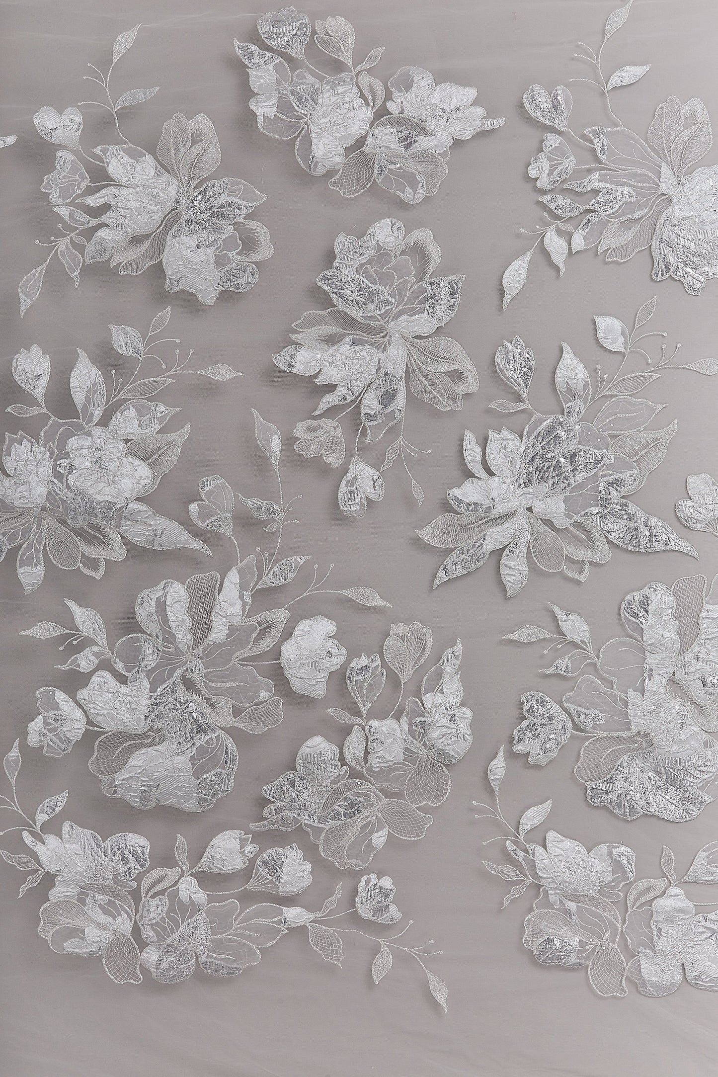 S0629 EMBROIDERY TULLE WITH JACQUARD FLOWERS