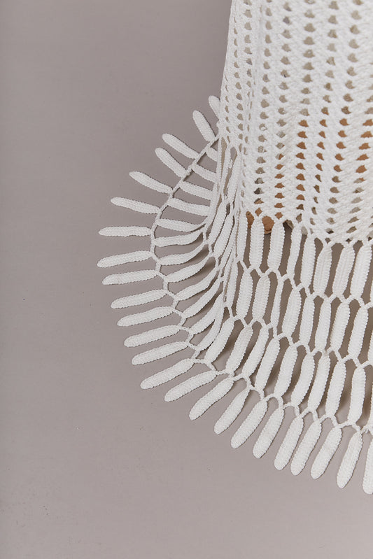 S0640 CROCHET NET WITH FRINGE