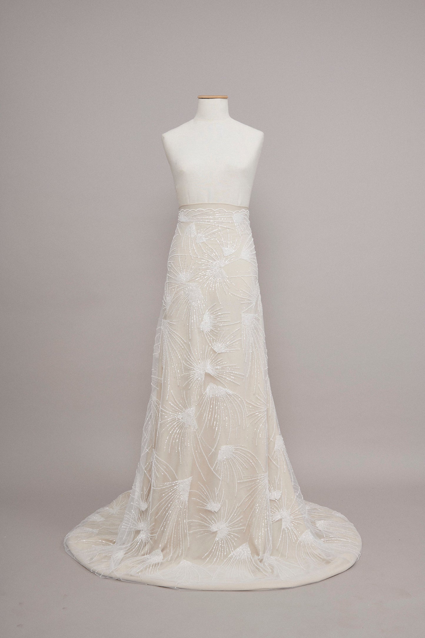 S0570 EMBROIDERY TULLE WITH SEQUINS AND BEADS