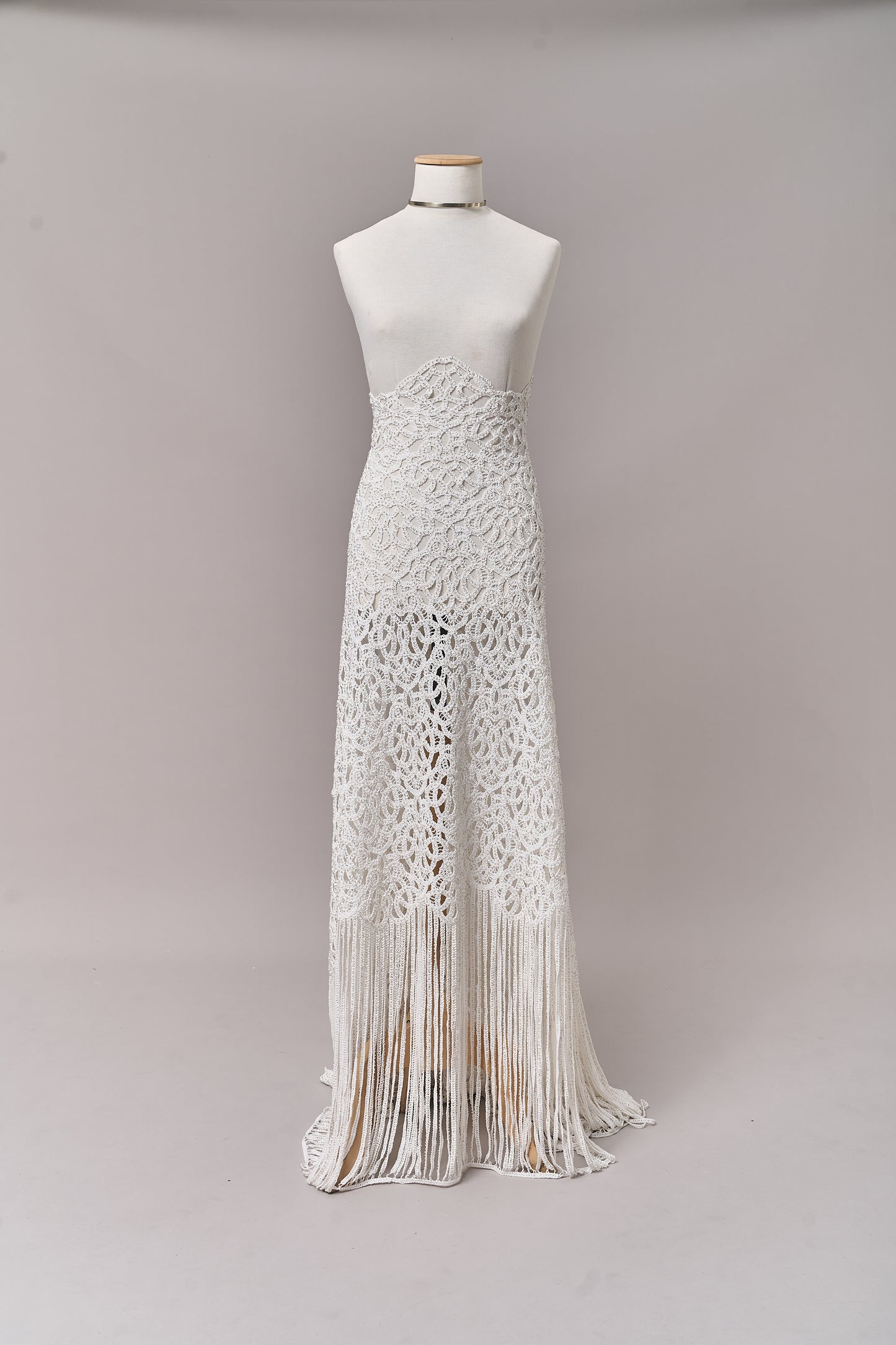 S0713 EMBROIDERED COTTON GUIPIURE WITH BEADS