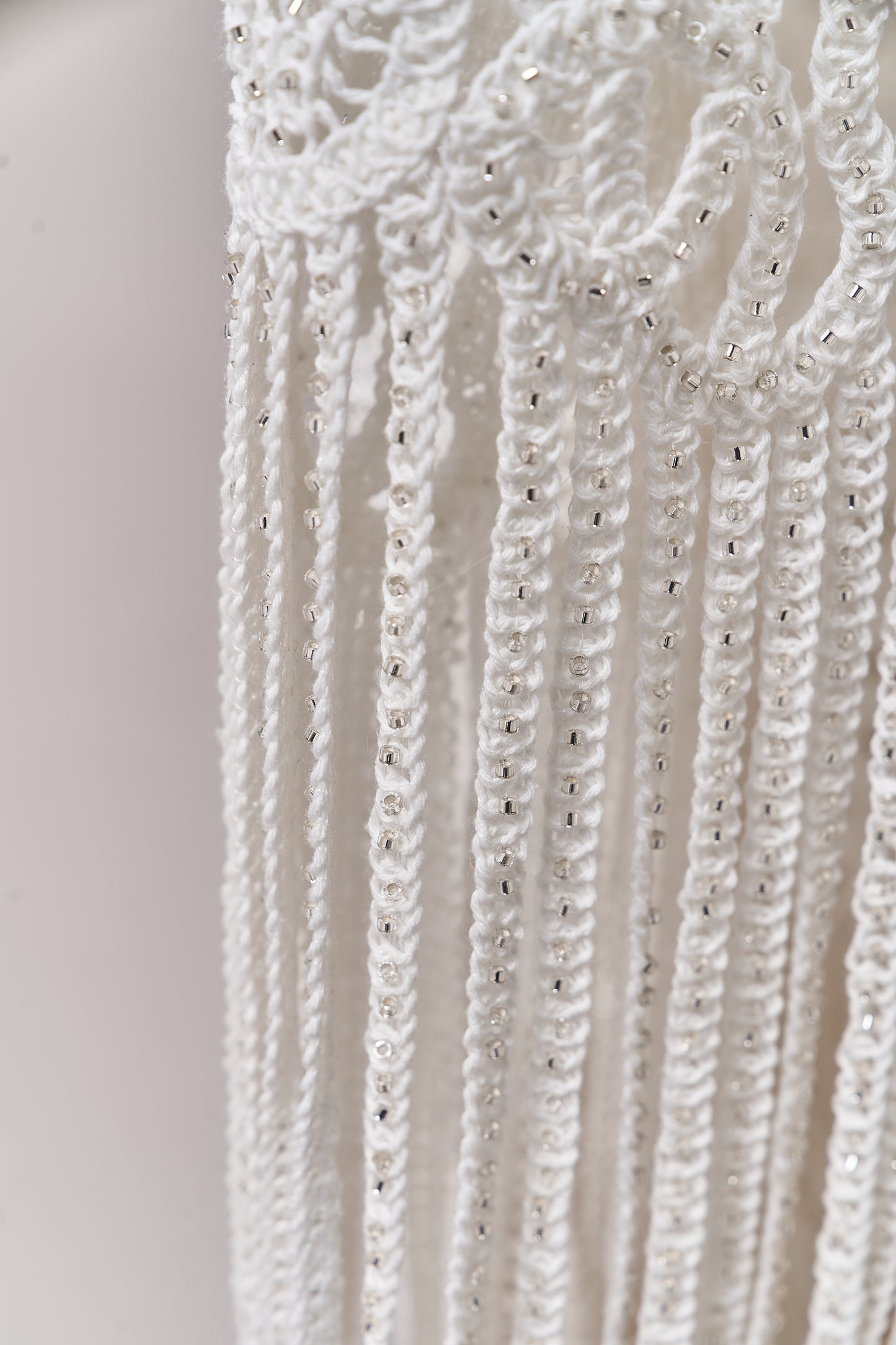 S0713 EMBROIDERED COTTON GUIPIURE WITH BEADS