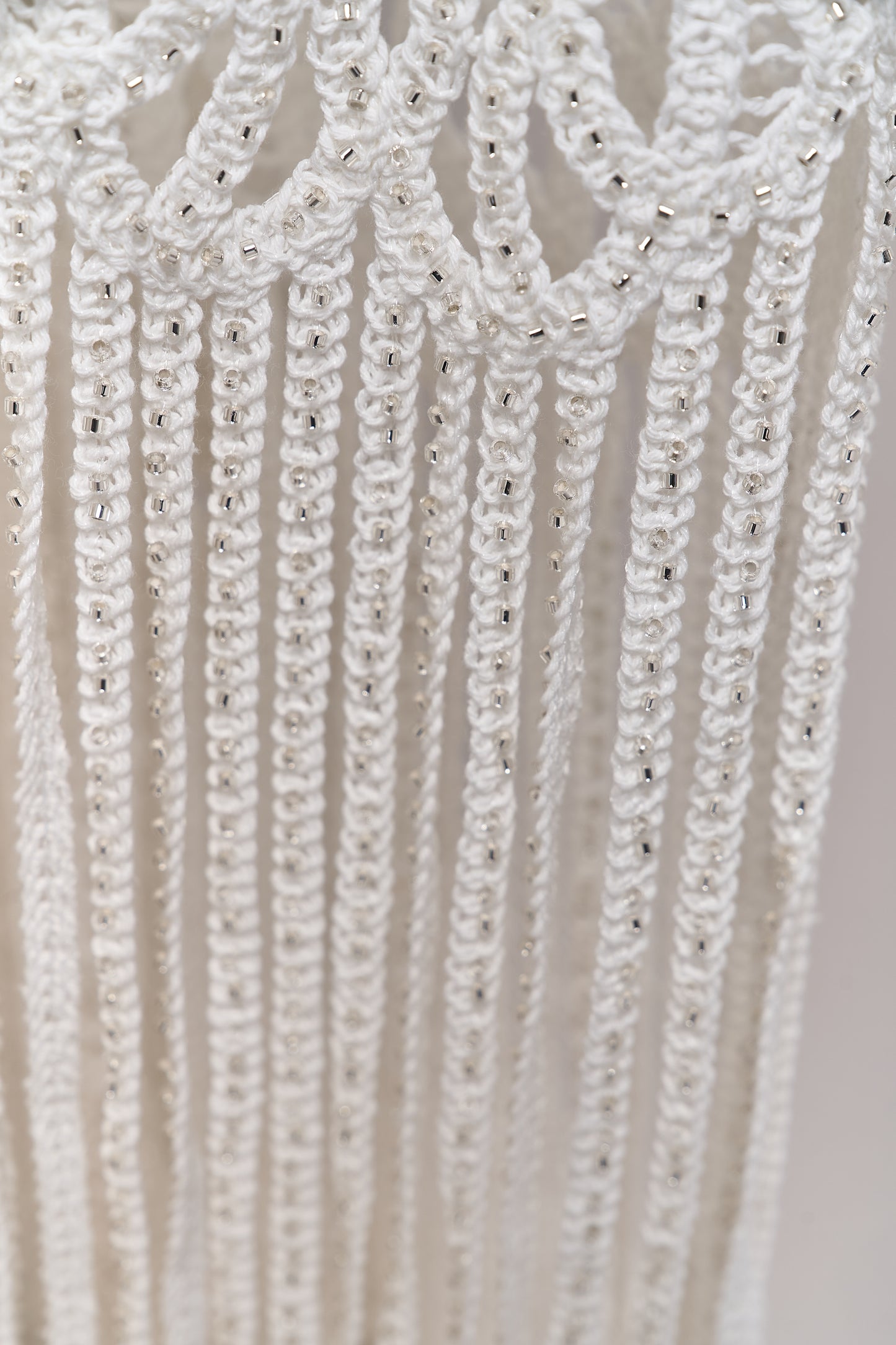 S0713 EMBROIDERED COTTON GUIPIURE WITH BEADS