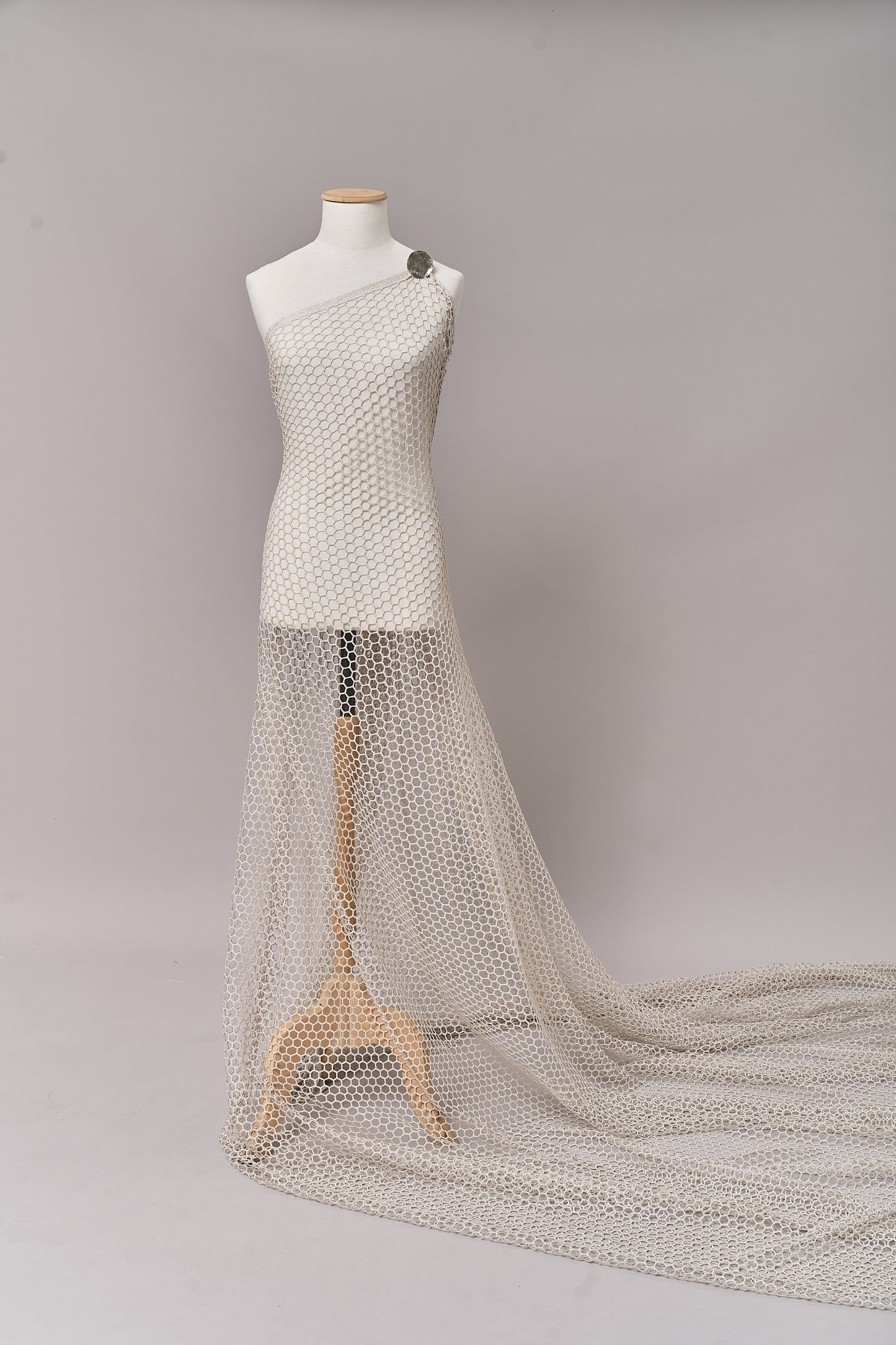 S0716 GUIPIURE WITH SILVER LUREX