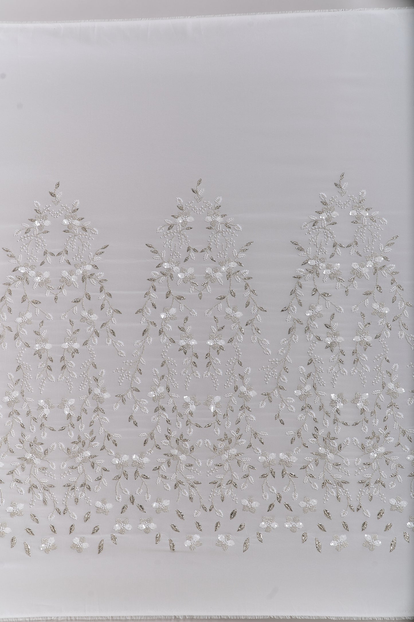 S0710 CHIFFON EMBROIDERY WITH BEADS