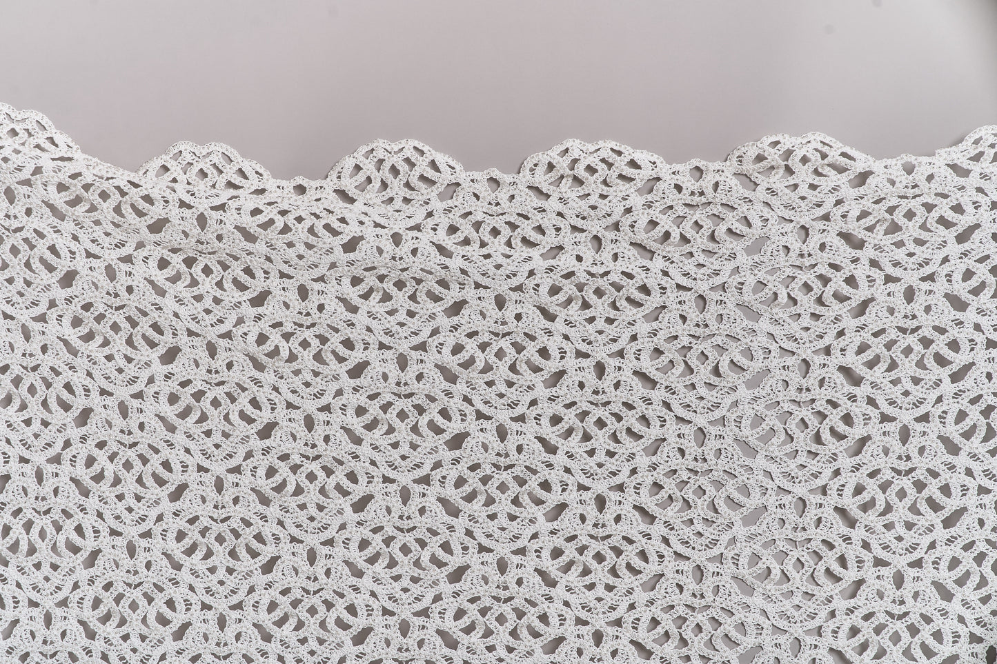 S0713 EMBROIDERED COTTON GUIPIURE WITH BEADS