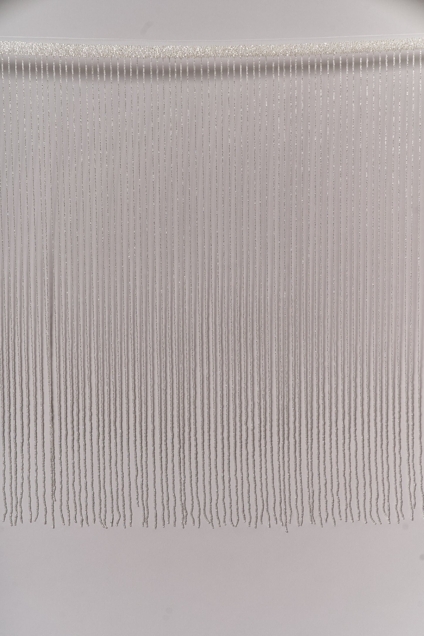 S0708 SILVER BEAD FRINGE TRIM