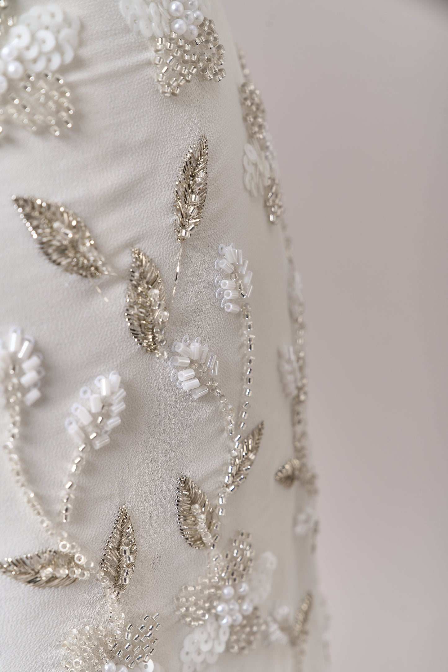 S0710 CHIFFON EMBROIDERY WITH BEADS