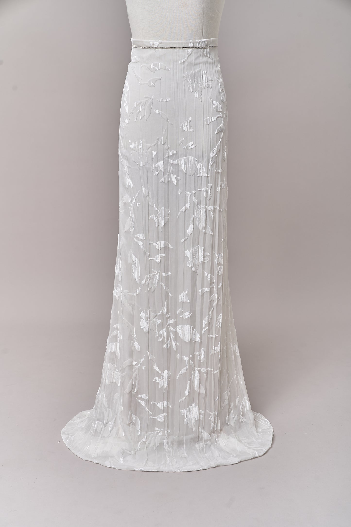 S0715 SILK CHIFFON DEVORÉ VELVET
