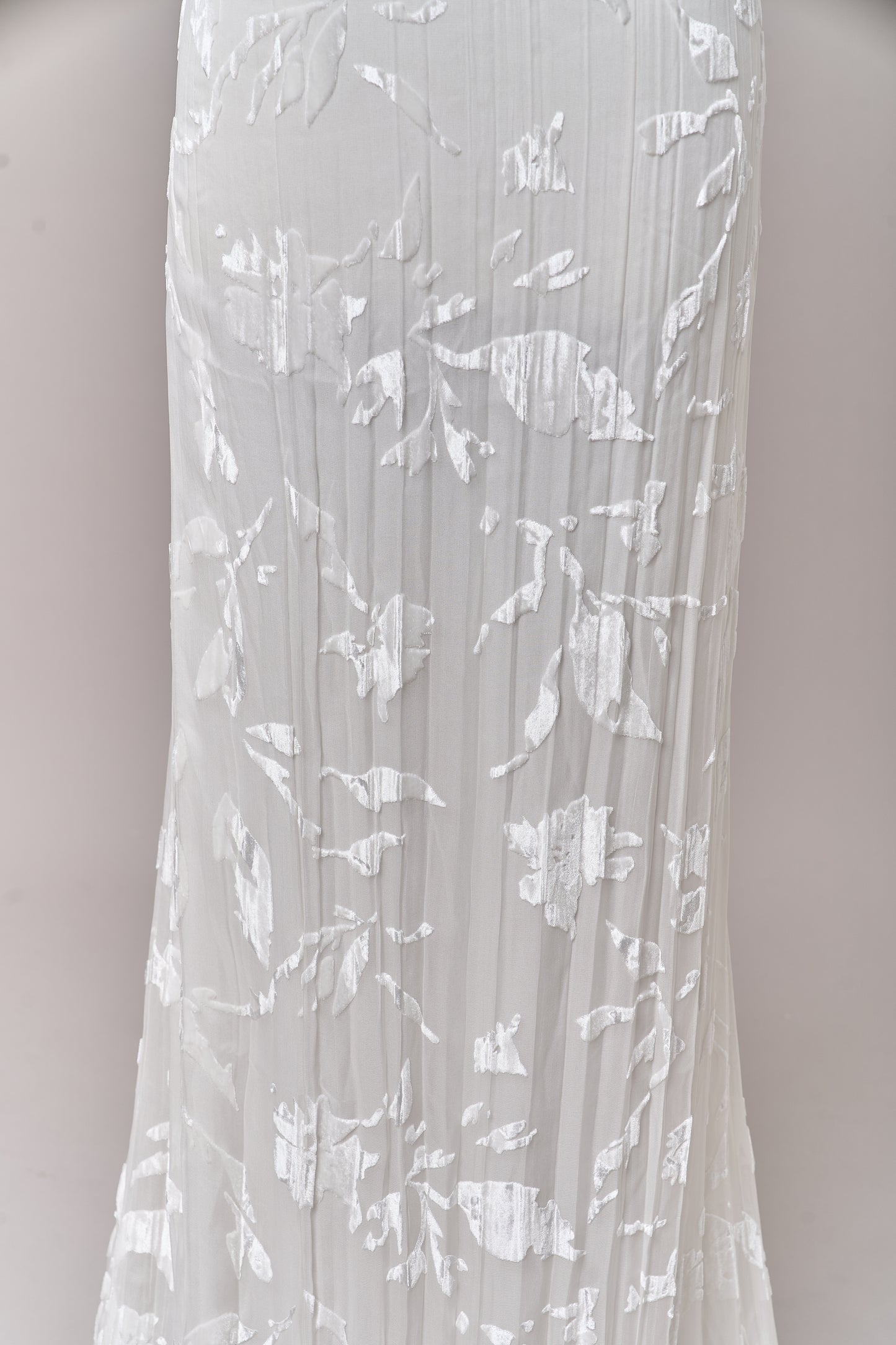 S0715 SILK CHIFFON DEVORÉ VELVET