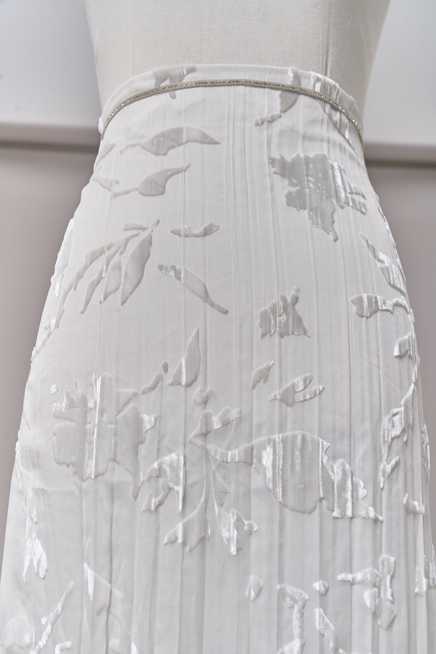 S0715 SILK CHIFFON DEVORÉ VELVET
