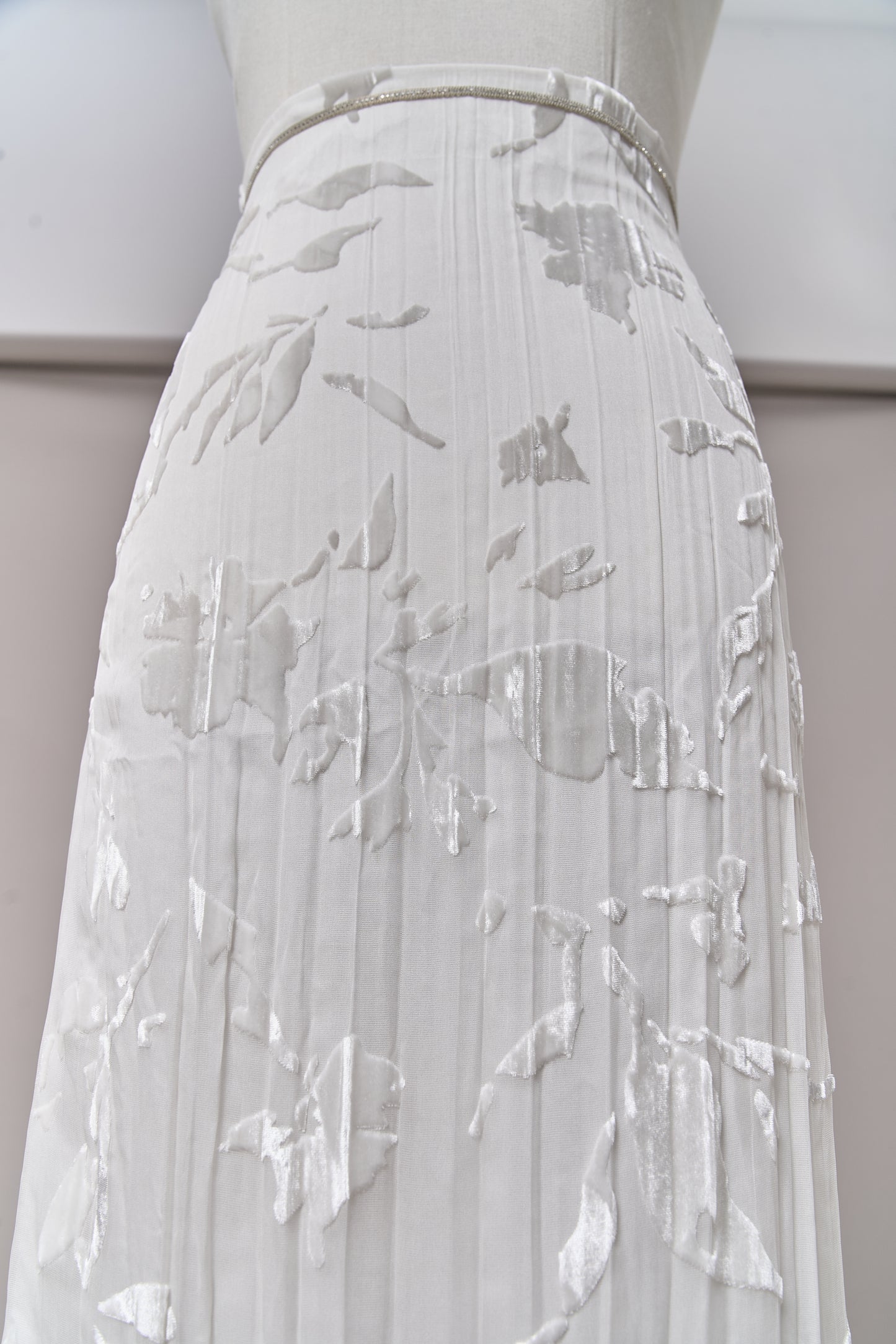 S0715 SILK CHIFFON DEVORÉ VELVET