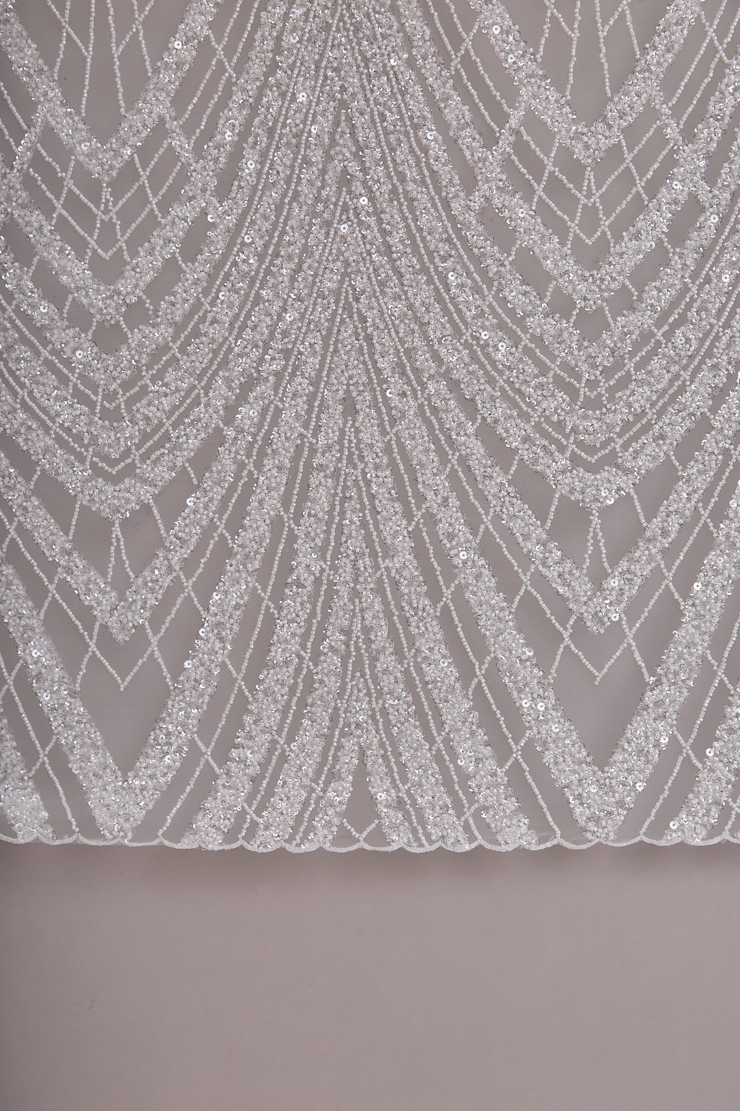 S0662 EMBROIDERY TULLE WITH BEADS AND SEQUINS