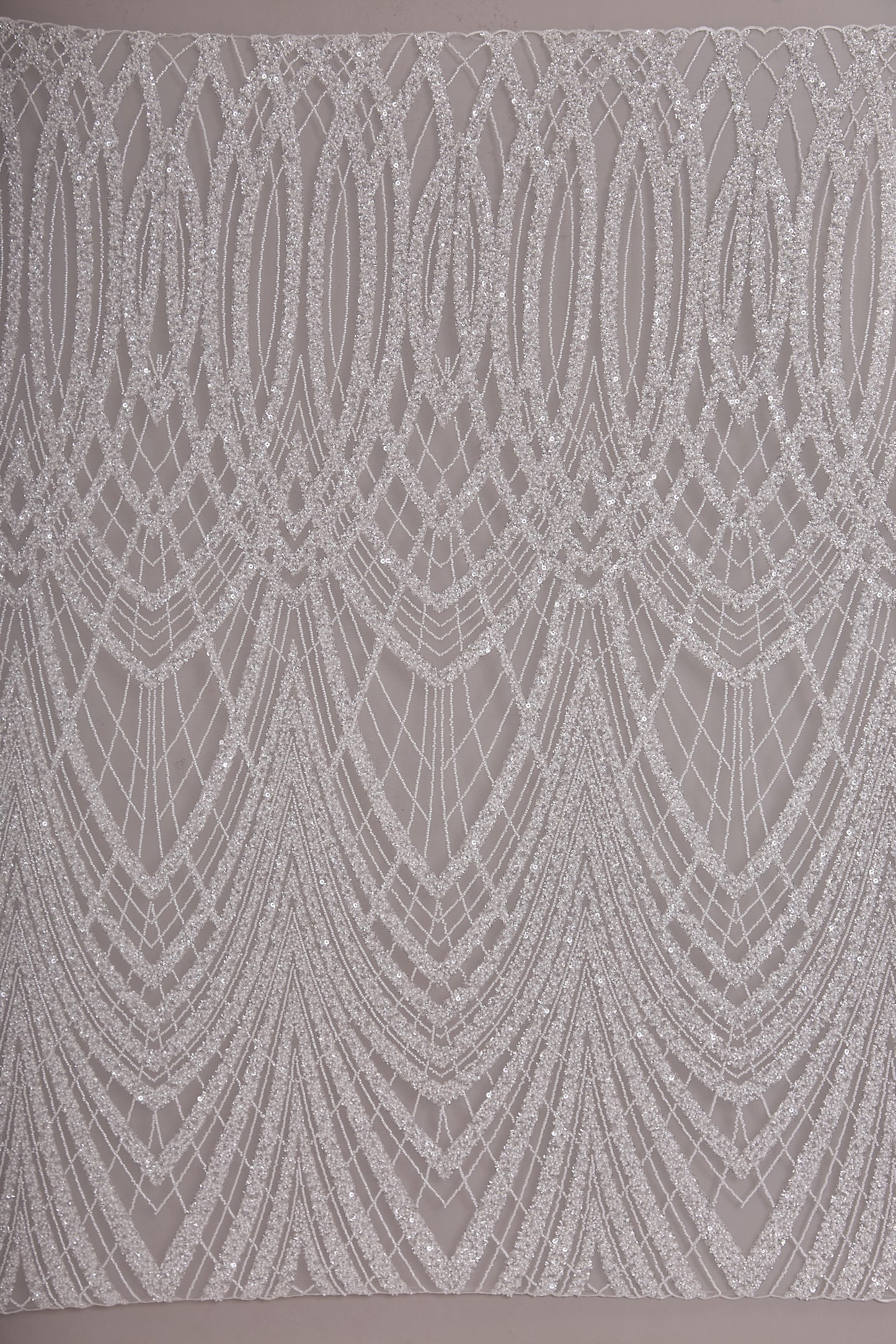 S0662 EMBROIDERY TULLE WITH BEADS AND SEQUINS