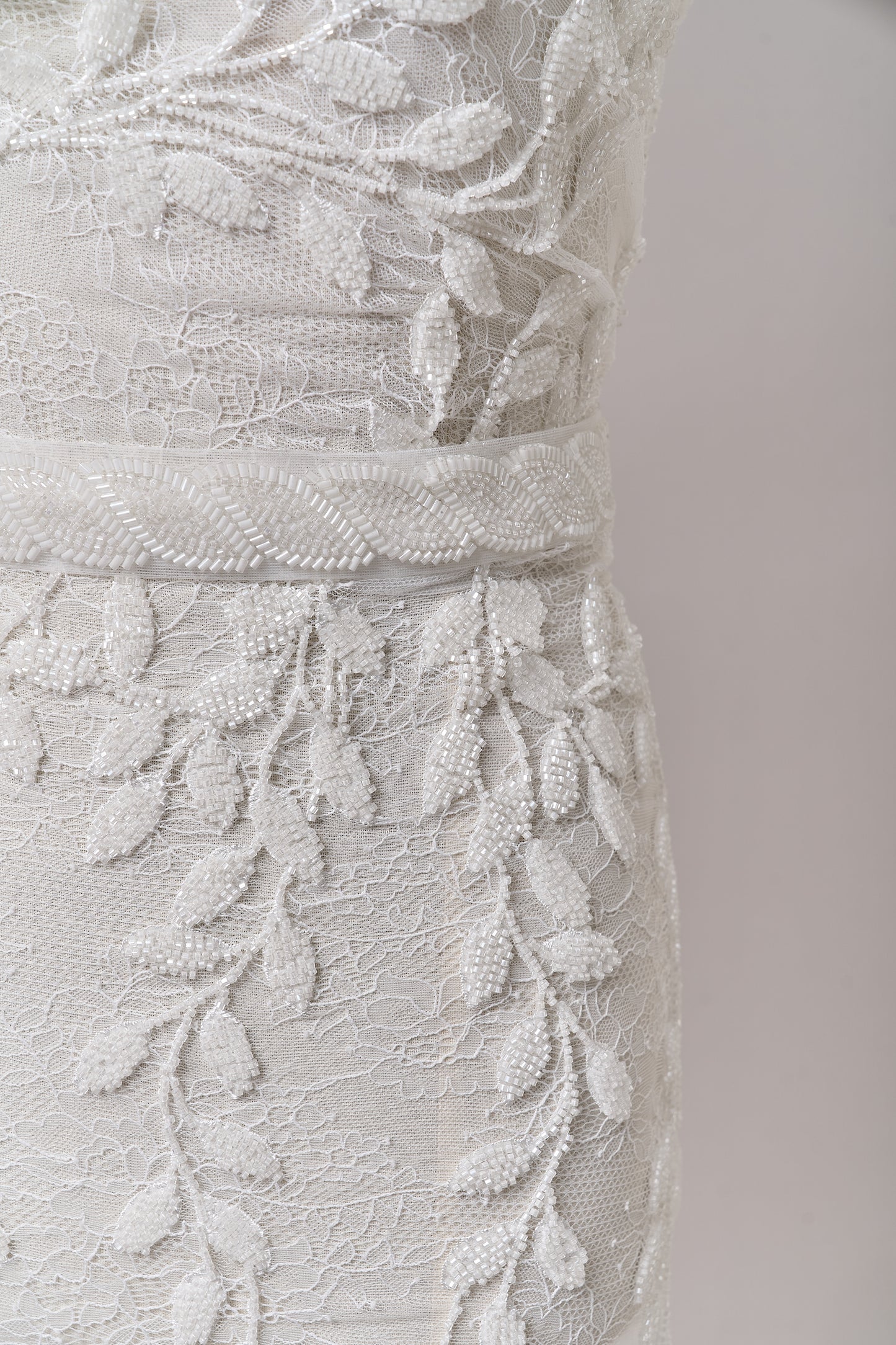 S0702 EMBROIDERY LACE WITH BEADS
