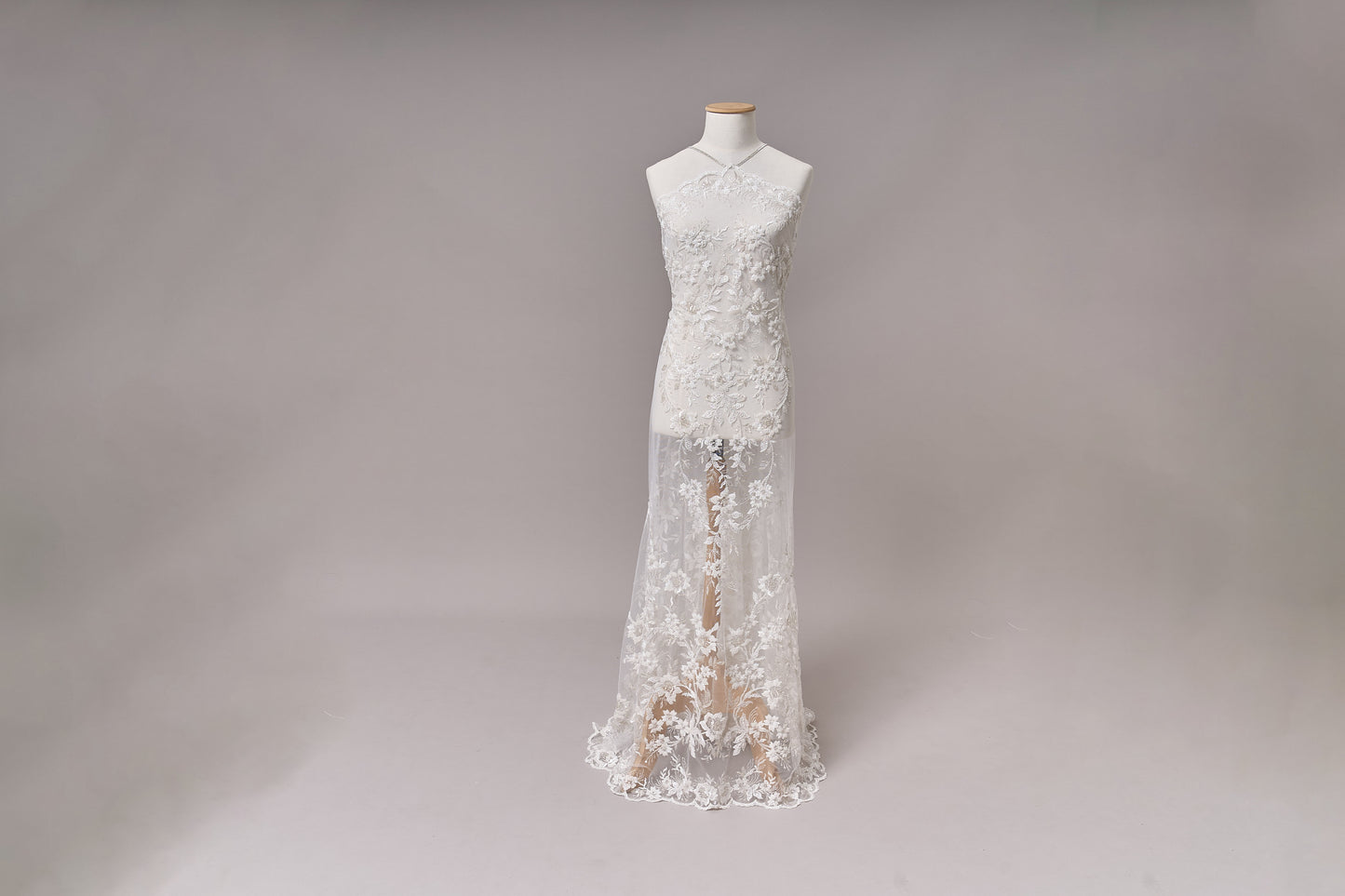 S0694 EMBROIDERY TULLE WITH BEADS