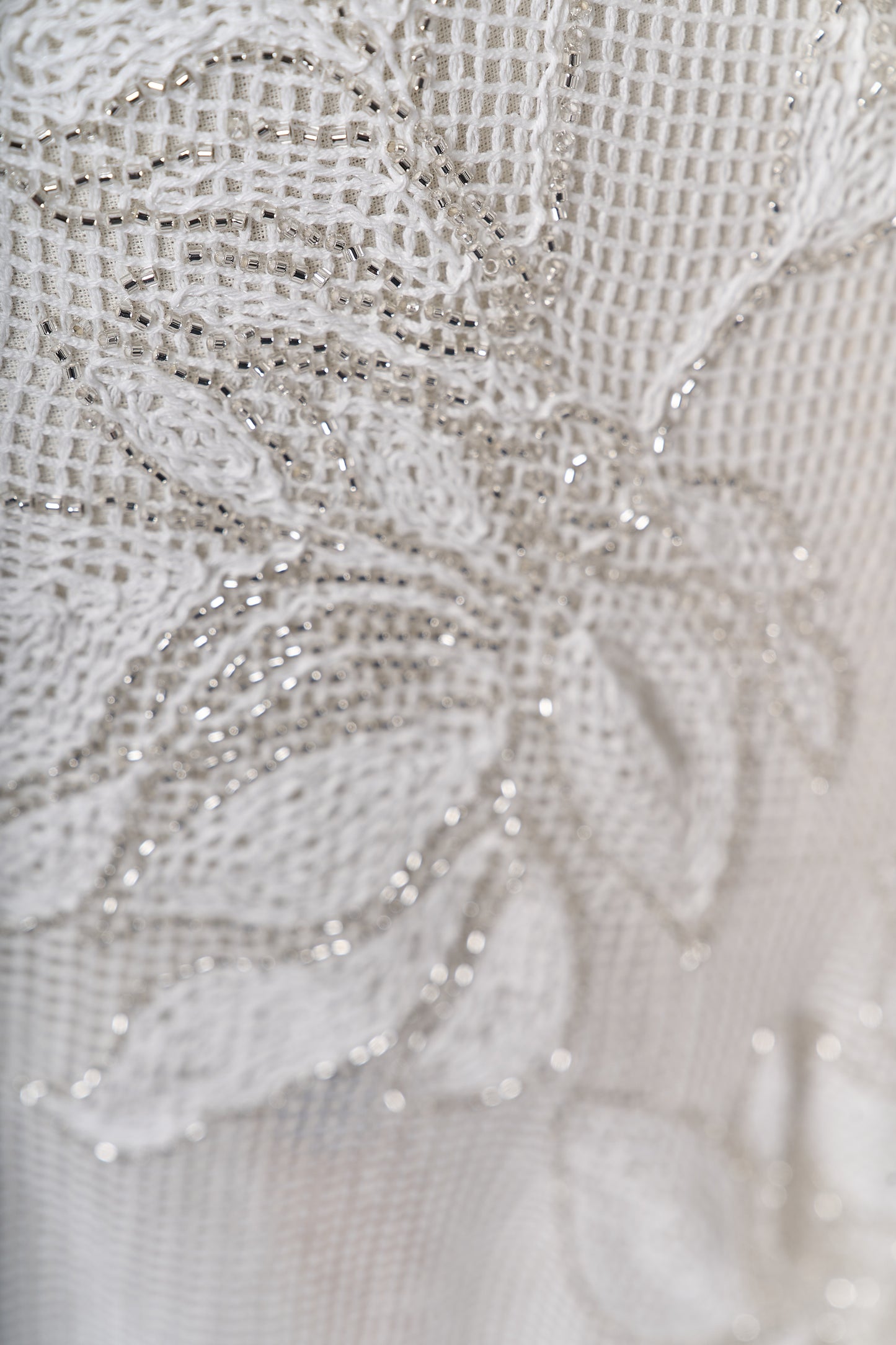 S0714 COTTON GUIPIURE WITH BEADS