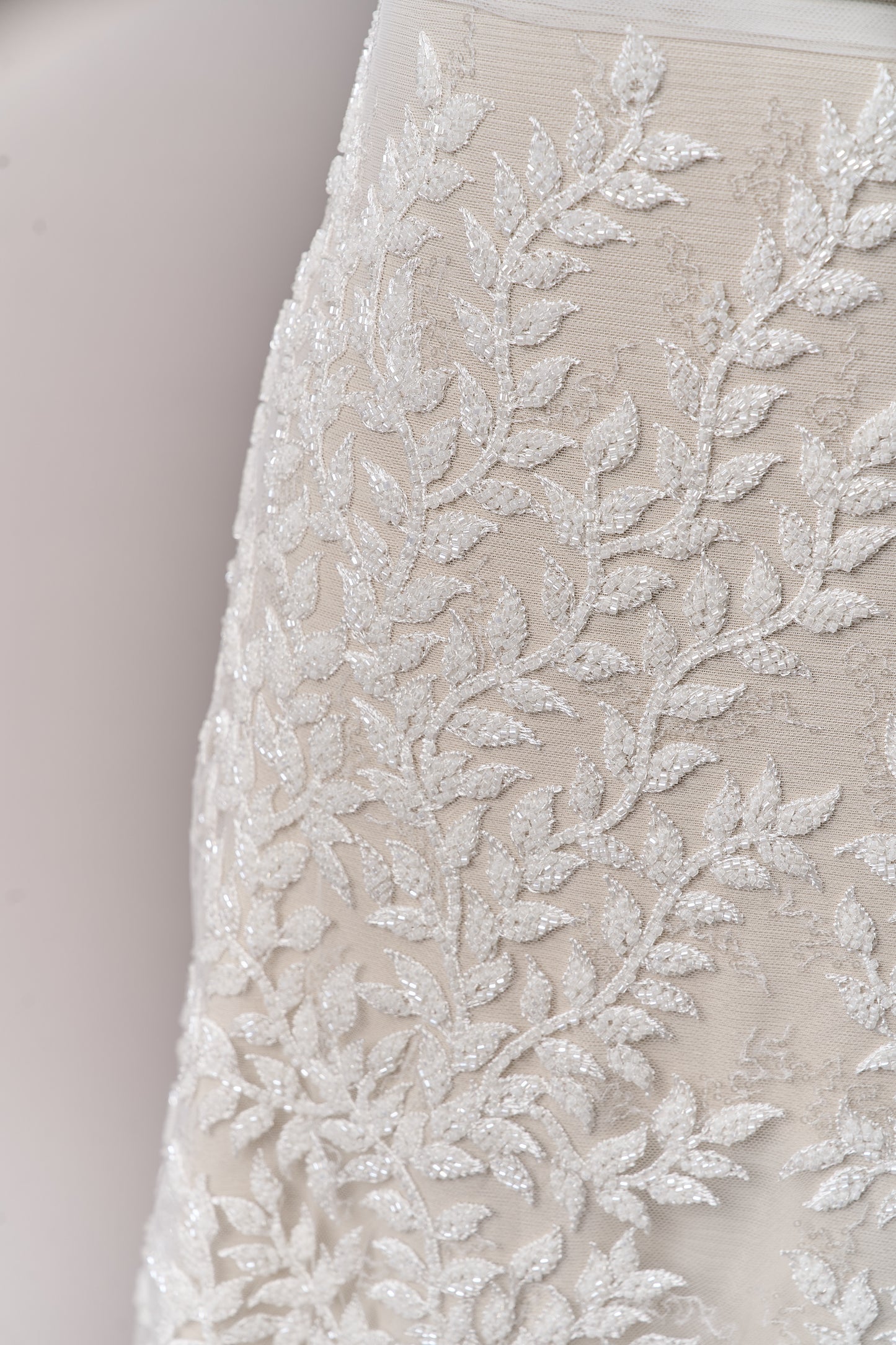 S0692 - EMBROIDERY TULLE WITH BEADS