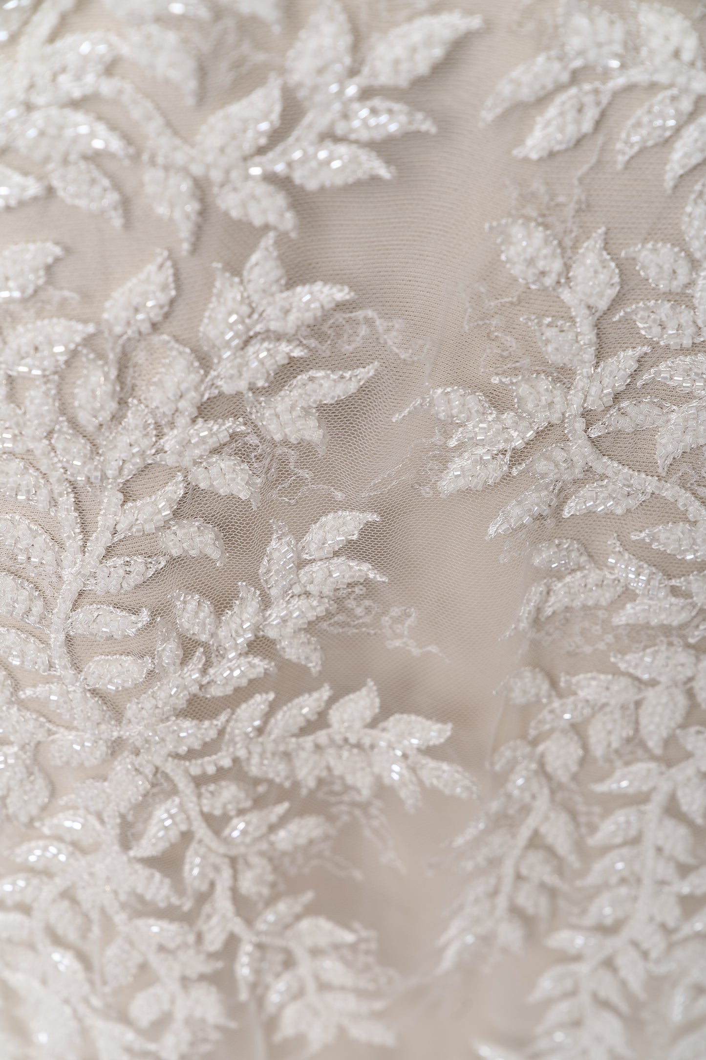 S0692 - EMBROIDERY TULLE WITH BEADS