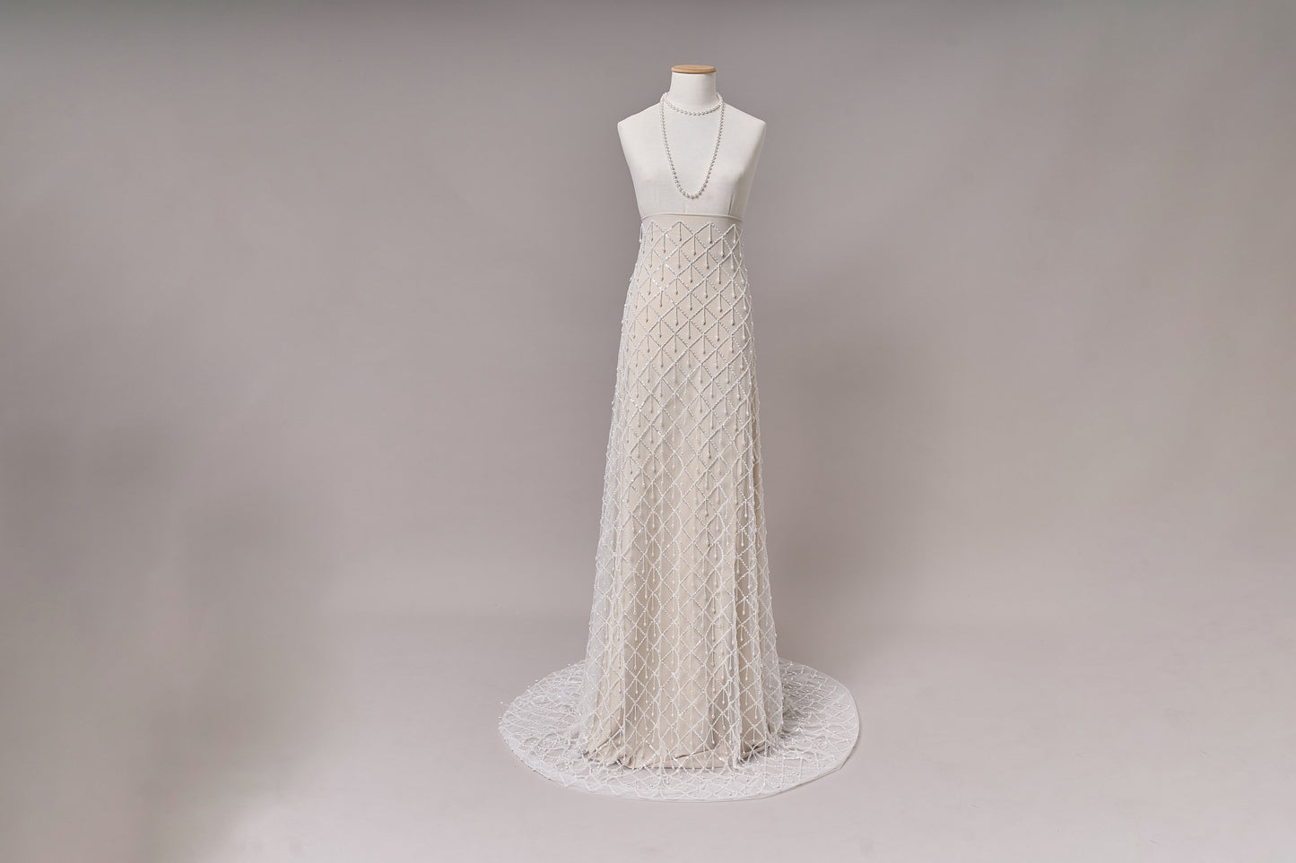 S0709 EMBROIDERY TULLE WITH BEADS