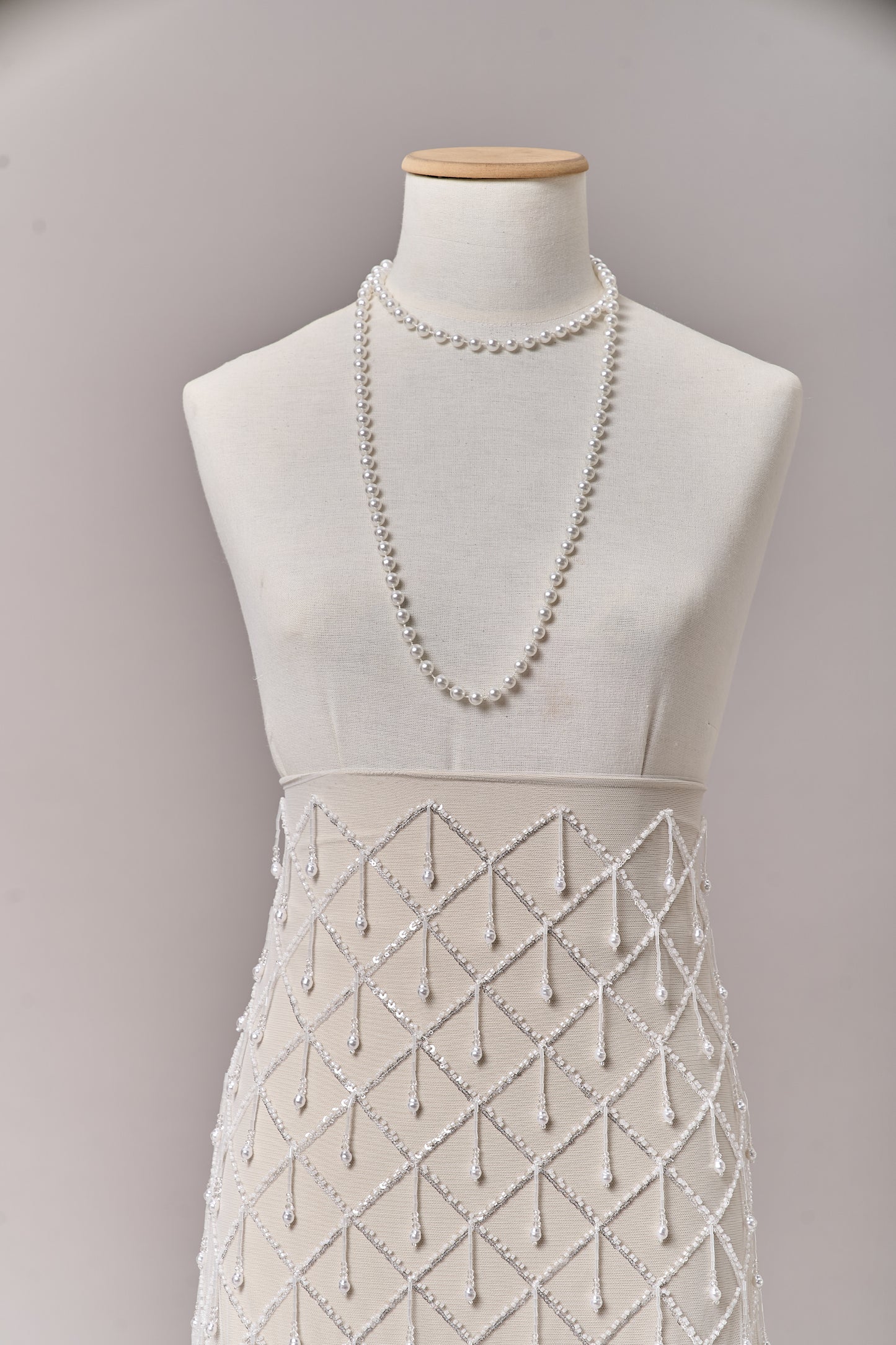 S0709 EMBROIDERY TULLE WITH BEADS