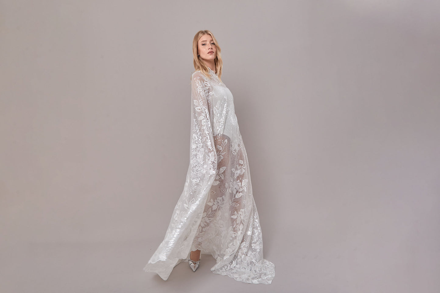 S0628 EMBROIDERY TULLE WITH SEQUINS